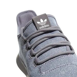 ADIDAS sparkly gray Tubular shadow OrthoLite women’s tennis shoes size 5.5